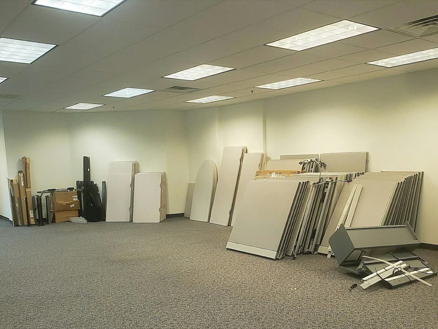 Commercial Office Cleanout — before